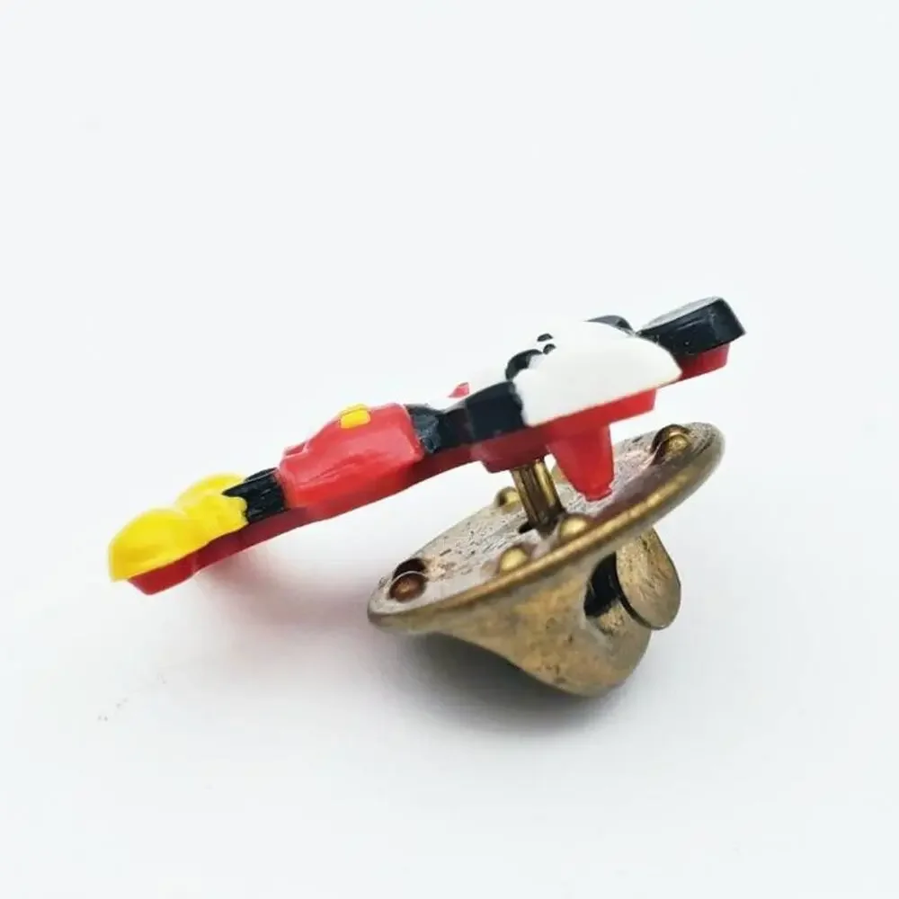 Disney Mickey Waving 3-D Small Pin Red/Yellow/White